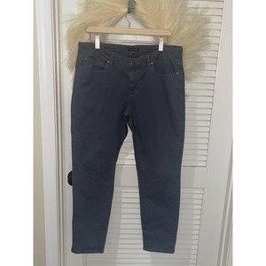 Eileen Fisher Women's Size 12 Stretch Organic Cotton Carbon Slim Jeans ($178)